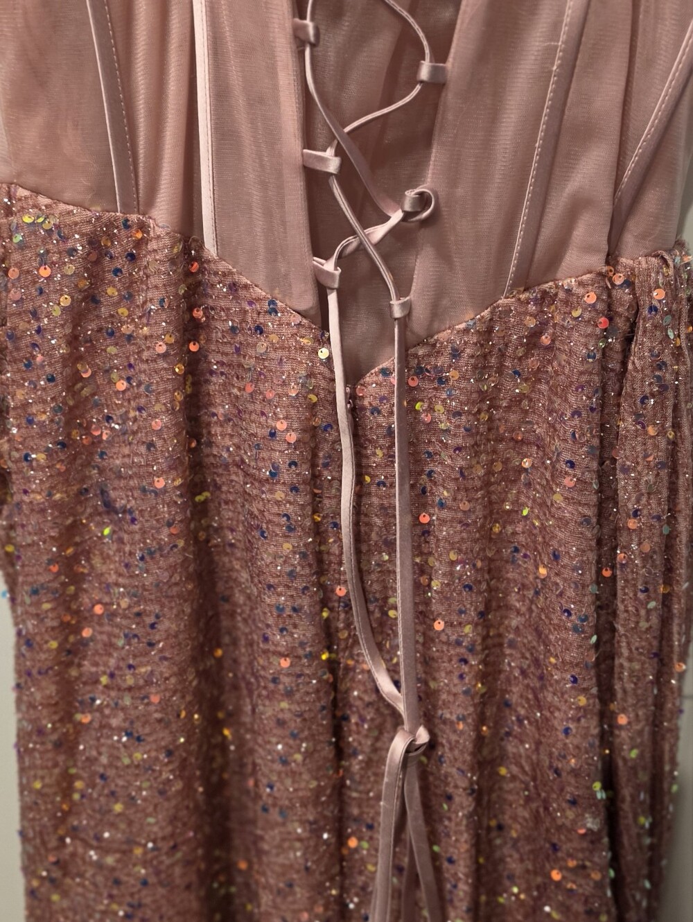 Windsor Rose Gold Sequin Prom Gown - Picture 10 of 11